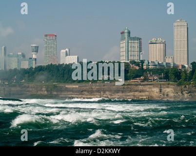 Blick auf die kanadische Seite der Niagara Fälle Stockfoto