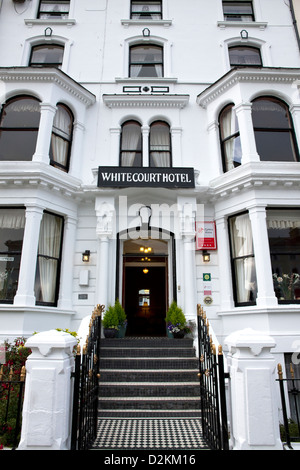 Traditionellen Seaside Hotel / Pension, North Parade, Llandudno, Conwy County Borough, Wales UK. Stockfoto