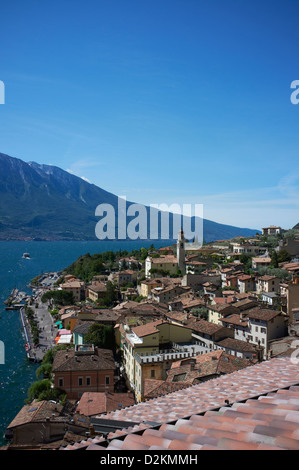 Limone Stadt am Gardasee Italien Stockfoto