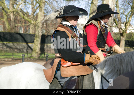 Das jährliche gedenken König der Armee des Martyriums von König Charles I am 30. Januar 1649 Stockfoto