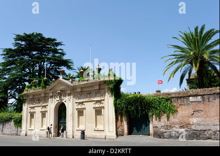 Das Villa del Priorato di Malta, Priorat, Sitz der Großmeister der Ritter von Malta auf dem Aventin-Hügel in Rom Stockfoto