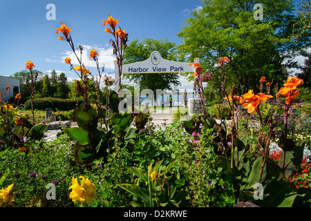 Harbor View Park in Egg Harbor, Wisconsin Stockfoto