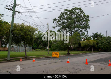 Brisbane, Australien. 28. Januar 2013. Fotos von Brisbane City in der Nachmahd des tropischen Ex-Zyklon Oswald Januar 2013.  JONATHAN AYRES / Alamy Live News Stockfoto