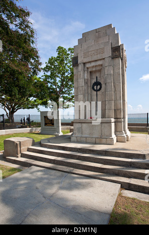 Kenotaph errichtet von den Briten zu jener gedenken, die im WW I. Penang (Georgetown) starb. Malaysien Stockfoto