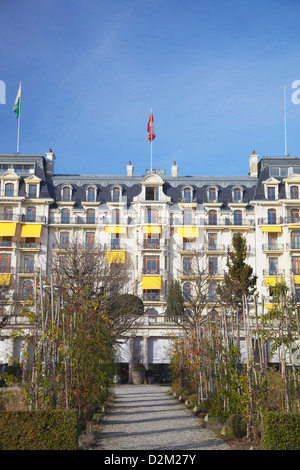 Hotel Beau-Rivage Palace, Ouchy, Lausanne, Vaud, Schweiz Stockfoto