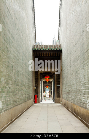 Chinesische Korridor im Tempel Stockfoto