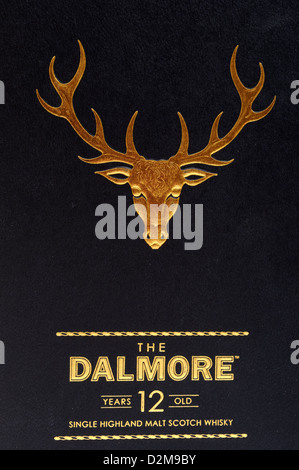 Dalmore 12 Jahre alten Single Malt Whisky. Stockfoto