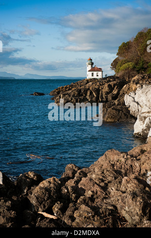 Lime Kiln Point ist ein 36 Hektar großen Tagesnutzung Park auf der westlichen Seite der San Juan Insel gesetzt. Einer der besten Orte, um Wale zu beobachten. Stockfoto