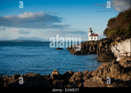 Lime Kiln Point ist ein 36 Hektar großen Tagesnutzung Park auf der westlichen Seite der San Juan Insel gesetzt. Einer der besten Orte, um Wale zu beobachten. Stockfoto