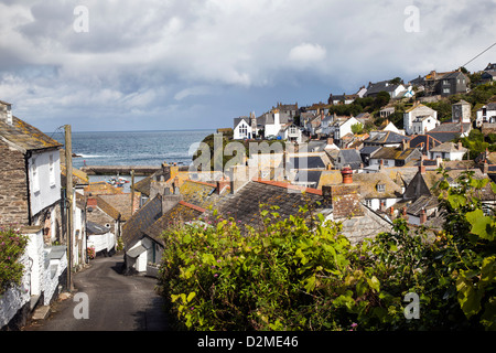 Straßenszene, Port Issac, Cornwall Stockfoto