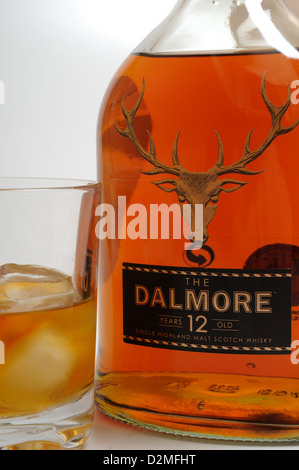 Dalmore 12 Jahre alten Single Malt Whiskey. Stockfoto