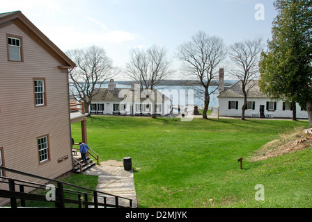 Exerzierplatz am Fort Mackinac, Mackinac Island Lake Huron, Michigan, USA Stockfoto