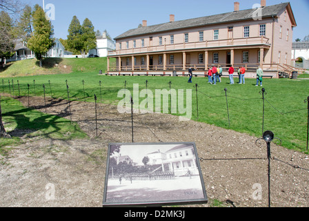 Fort Mackinac Exerzierplatz, Mackinac Island Lake Huron, Michigan, USA Stockfoto