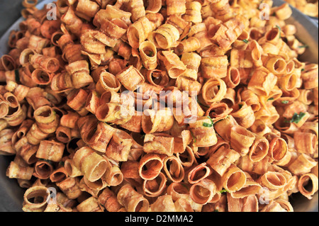 Thai gebratene trocken süß Banane snack Essen Stockfoto