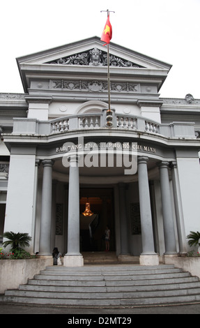 Es ist ein Foto von Ho Chi Min Stadt oder Saigon in Vietnam. Wir sehen Kolonialstil Gebäude wie Hotels, Museum oder theater Stockfoto