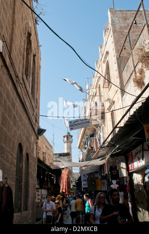 Altstadt von Jerusalem. Im Quartier Mislim Stockfoto