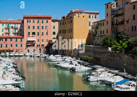 Scali Delle Cantine, Livorno, Toskana, Italien, Europa Stockfoto