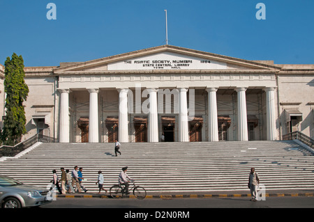 Horniman Circle VN Straße Kala Ghoda Fort Mumbai (Bombay) Indien Kolonialarchitektur Stockfoto