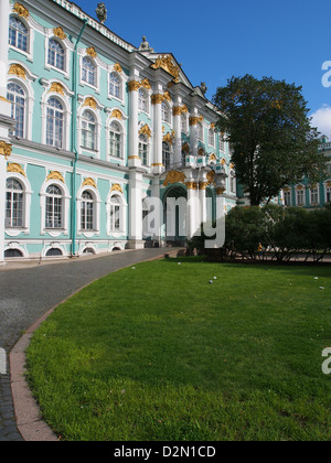 Winterpalast und Eremitage, St. Petersburg, Russland, UNESCO-Weltkulturerbe, Europa Stockfoto