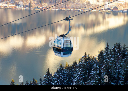 Skilift CityXpress Cable in Zell am See, Österreich Stockfoto