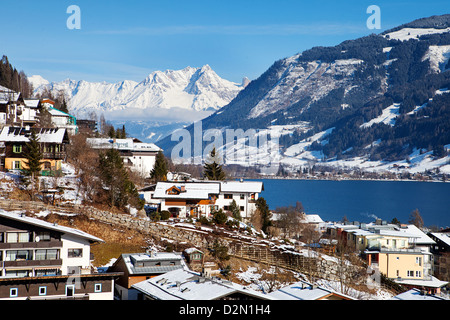 Zell See Panorama, Pinzgau, Österreich Stockfoto