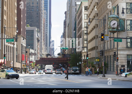 Der Loop, Chicago, Illinois, Vereinigte Staaten von Amerika, Nordamerika Stockfoto