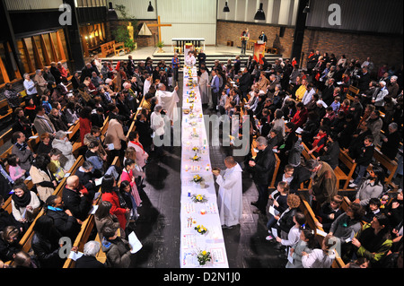 Maundy Donnerstag, Woche Osterfeier, Paris, Frankreich, Europa Stockfoto