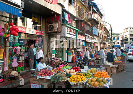 Mumbai (Bombay) Colaba Fishing Village Kolinagar 1 km südlich von Gateway of India Stockfoto