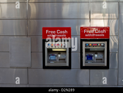 Zwei Geldautomaten Stockfoto