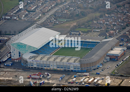 Luftaufnahme von Leeds United Elland Road Stadium Stockfoto