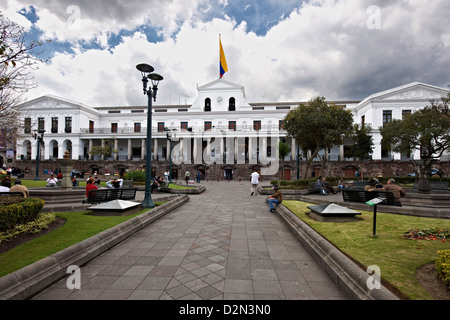 Haus des Präsidenten, Altstadt von Quito, Ecuador Stockfoto