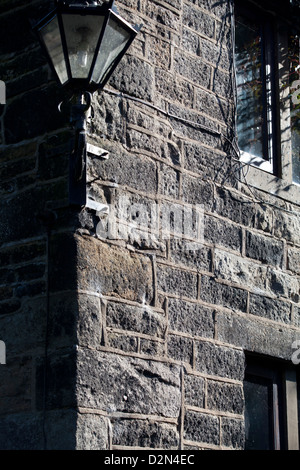 Saddleworth - Mauerwerk in Gebäuden Stockfoto