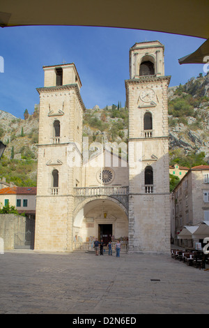 St. Tryphon Kathedrale, Altstadt, UNESCO World Heritage Site, Kotor, Montenegro, Europa Stockfoto