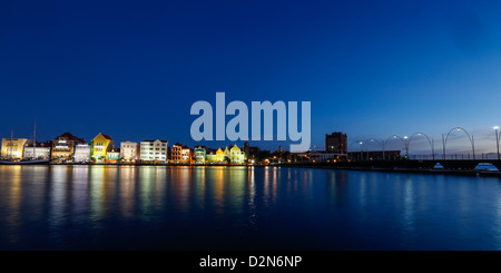 Blick über die Punda Seite von Willemstad, der Hauptstadt von Curacao in der niederländischen Karibik Stockfoto