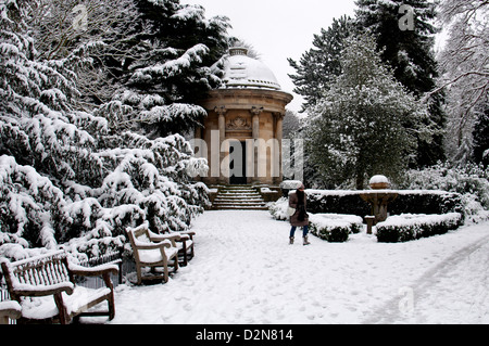 Jephson Memorial, Jephson Gärten, im Winter, Leamington Spa UK Stockfoto