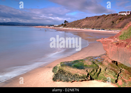 Orcombe Punkt - Exmouth Strand - Devon - UK Stockfoto