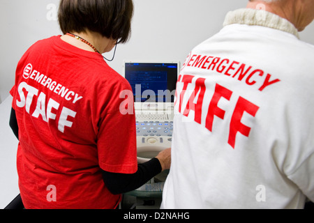 Italien, Marghera, Poliambulatorio der Notfall Klinik of Emergency, Sonografie Stockfoto