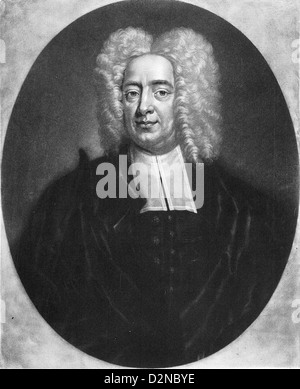 COTTON MATHER (1663-1728) New England Puritaner Minister um 1700 Stockfoto