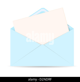 Unverschlossenen Umschlag mit Briefsymbol Vektor - EPS 10 Stockfoto