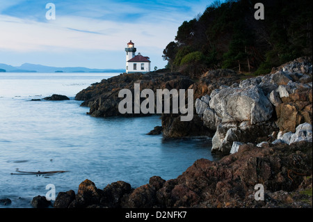 Lime Kiln Point ist ein 36 Hektar großen Tagesnutzung Park auf der westlichen Seite der San Juan Insel gesetzt. Einer der besten Orte, um Wale zu beobachten. Stockfoto