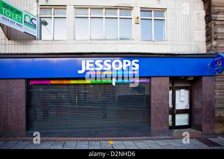 A geschlossen Jessops laden in Sheffield South Yorkshire UK Stockfoto