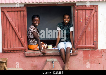 Kreditor Stall, Fort Dauphin (Taolagnaro), Madagaskar Stockfoto