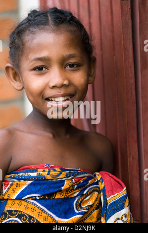 junges Mädchen in Fort Dauphin (Taolagnaro), Madagaskar Stockfoto