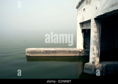 Reis-Plantagen im La Albufera Nationalpark in Valencia, Spanien. Stockfoto