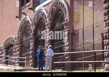 Jerome zieht einen stetigen Strom von Touristen, Jerome, Arizona, USA Stockfoto