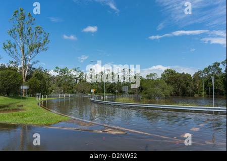 Januar 2013 Logan-Hochwasser in Queensland, Australien Stockfoto