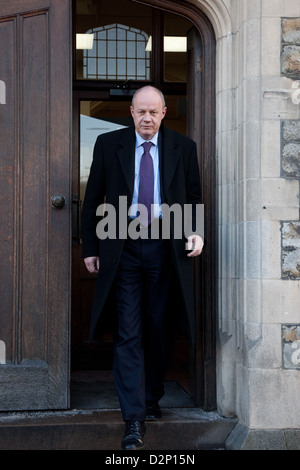 Damian Green MP, Minister für Polizei und Kriminelle Gerechtigkeit. Er wird außergerichtlich Maidstone Magistates verstärkt. Stockfoto