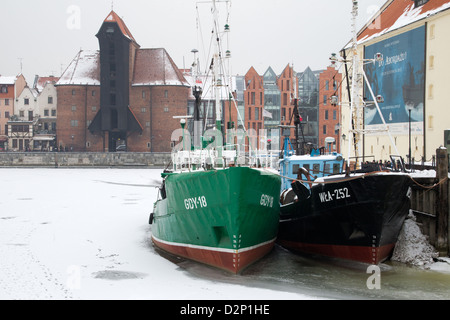 Mottlau in Danzig Stockfoto