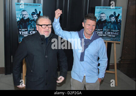 Berlin, Deutschland. 29. Januar 2013. Britischer Schauspieler Ray Winstone und British film Regisseur Nick Love an die Photocal des Films "The Crime" Hotel de Rome in Berlin. 29. Januar 2013. Bildnachweis: Dpa Picture Alliance / Alamy Live News Stockfoto