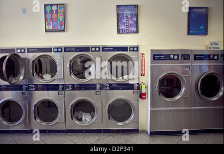 In einem Waschsalon in Palm Springs, CA, USA, Oct 2010 Stockfoto